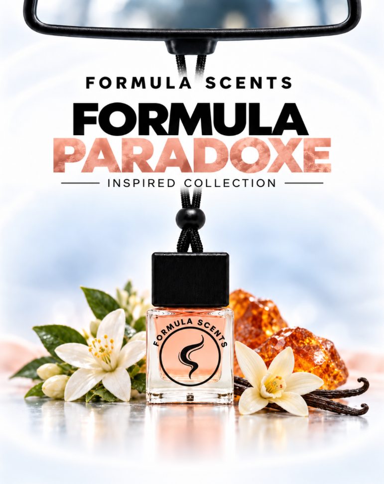 Formula Paradoxe, flacon Formula Scents avec ses ingrédients