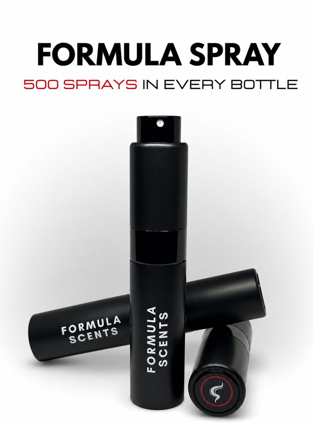 Formula Spray : atomiseur d'aluminium noir, format de poche